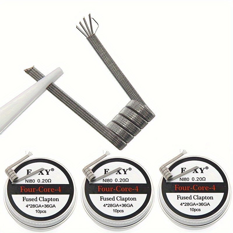 10pcs/box, Nichrome Fused Clap - Coil Building Kit ulasan dan harga