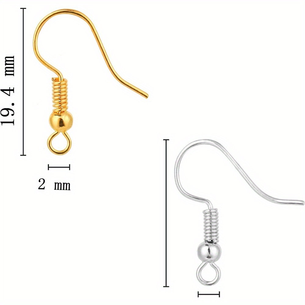 200Pieces Earring Hooks, Fish  - Coil Building Kit ulasan dan harga